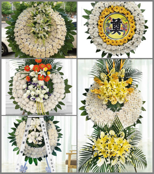 广东梅州市平远县差干镇新岭村花圈速递